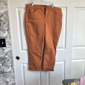 NYDJ Women's Ankle & Cropped Jeans in Rust